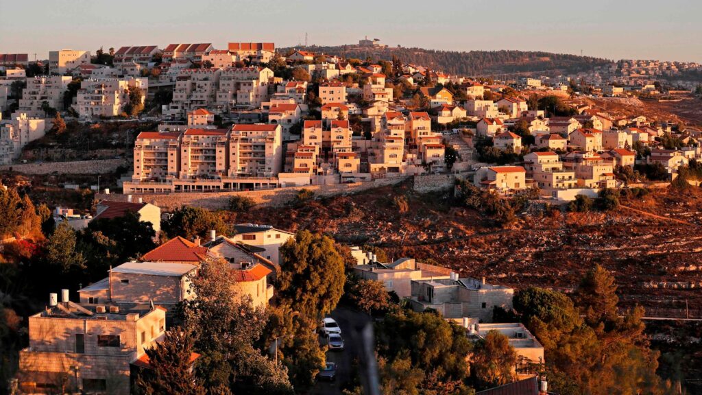 Expansion of illegal Jewish settlement in Occupied Palestine