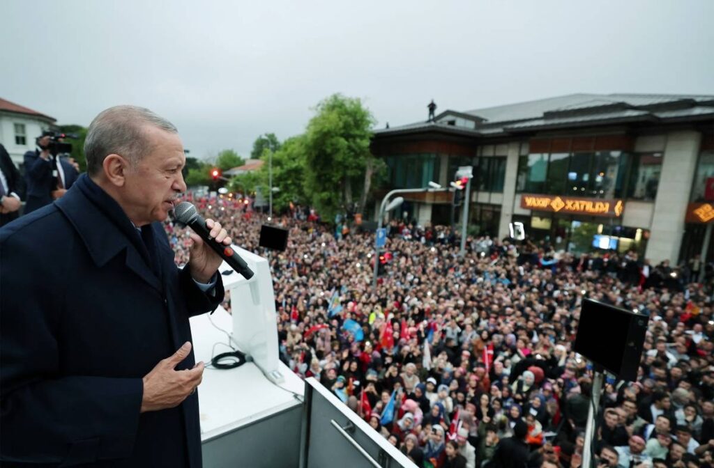 Recep Erdoğan looking triumphant after his 2023 election win 1