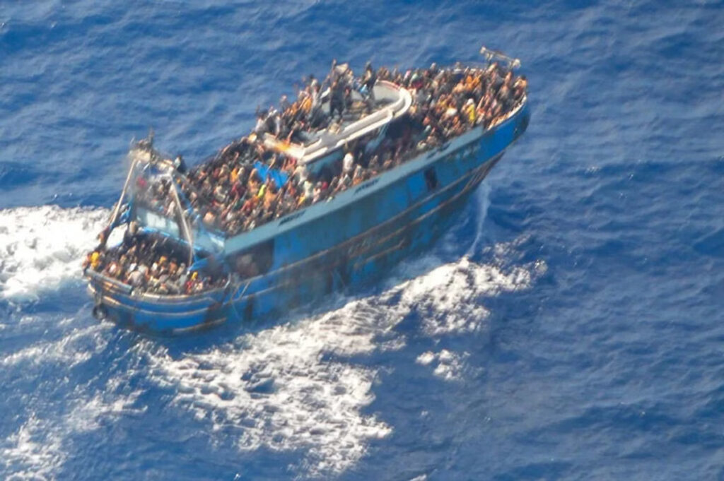 Adriana fishing trawler, which sank off the coast of Greece on June 14