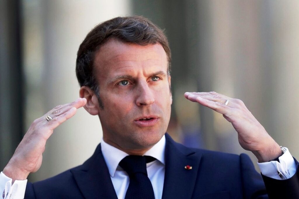 Pic of French President Emmanel Macron