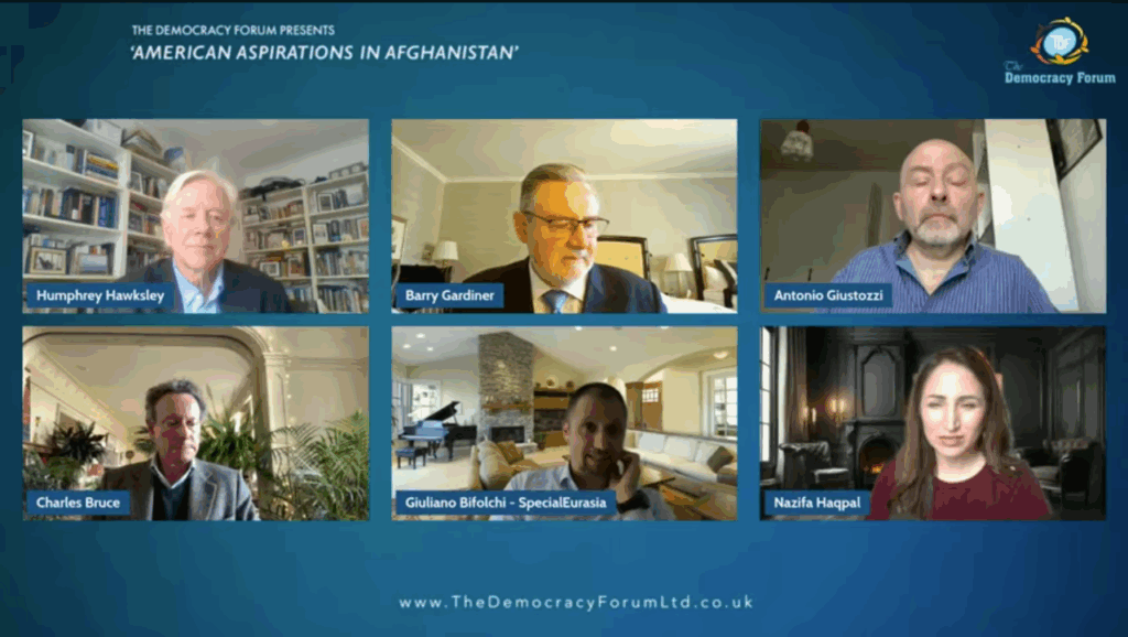 webinar American aspirations in Afghanistan