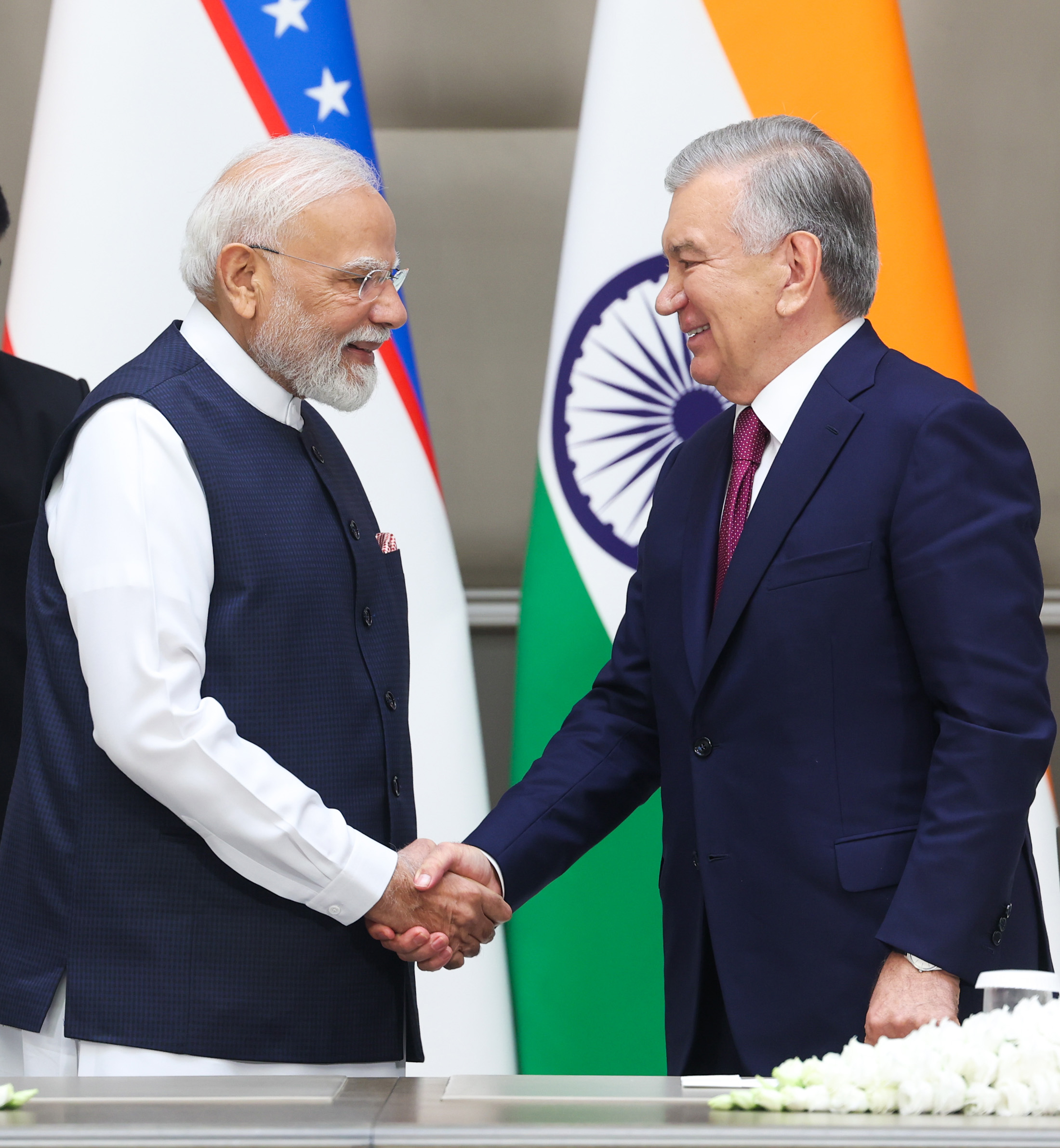 PM at Press Statements in Tashkent, Uzbekistan on August 30, 2026