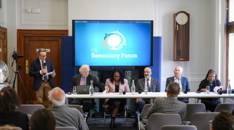 panellists at The Democracy Forum